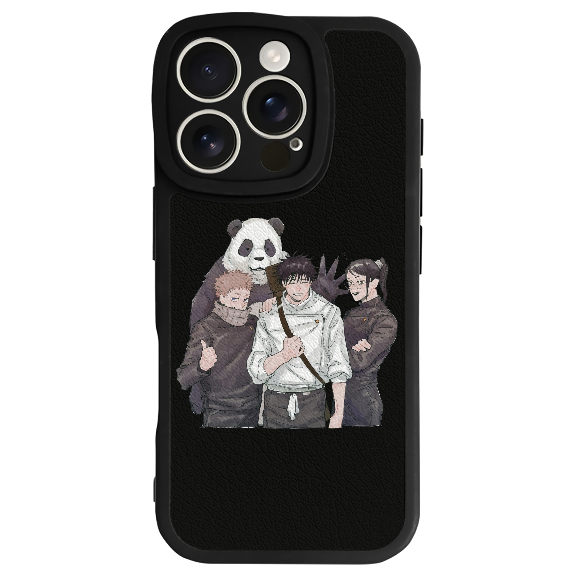 （画像用） 呪術廻戦 Jujutsu Kaisen 【iPhone 16シリーズ対応】シリコンスマホケース（レザー調） 材質：シリコン
